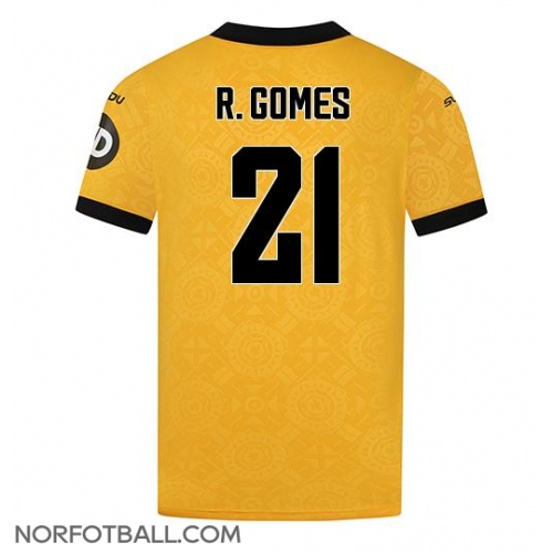 Billige Fotballdrakt Wolves Rodrigo Gomes #21 Replika Hjemmedrakt 2025-26 Kortermet Billige Fotballdrakt Wolves Rodrigo Gomes #21 Replika Hjemmedrakt 2025-26 Kortermet
